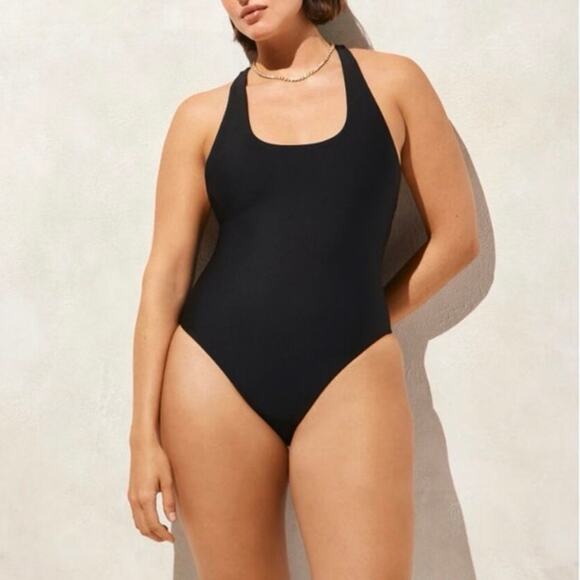 J. Crew Other - NWT J.Crew Gail One-Piece Racerback Swimsuit In Classic Sculpt Black Size 16
